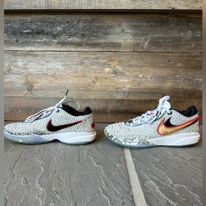 Nike LeBron XX​ "White/Metallic Gold/Black" Men's Basketball Shoe size 9